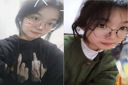 Cô bé kính đeo thích bị vuốt ve nhẹ nhàng